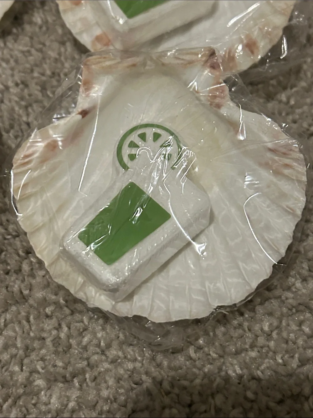 Sea shells with bath bombs